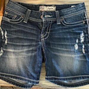 BKE Payton Blue Denim Shorts